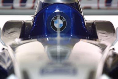 The BMW-Williams FV23 - Detail of cockpit