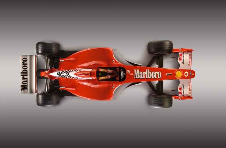 Ferrari F2002 - Top view