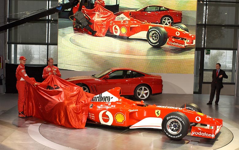 Ferrari F2002 - Unveiling the car